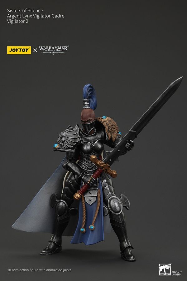 Фигурка из игры Warhammer 40k, Сестры Тишины, Арджент Линкс, Виджилатор, JOYTOY, подвижная, 10,6 см (WHR 0222)