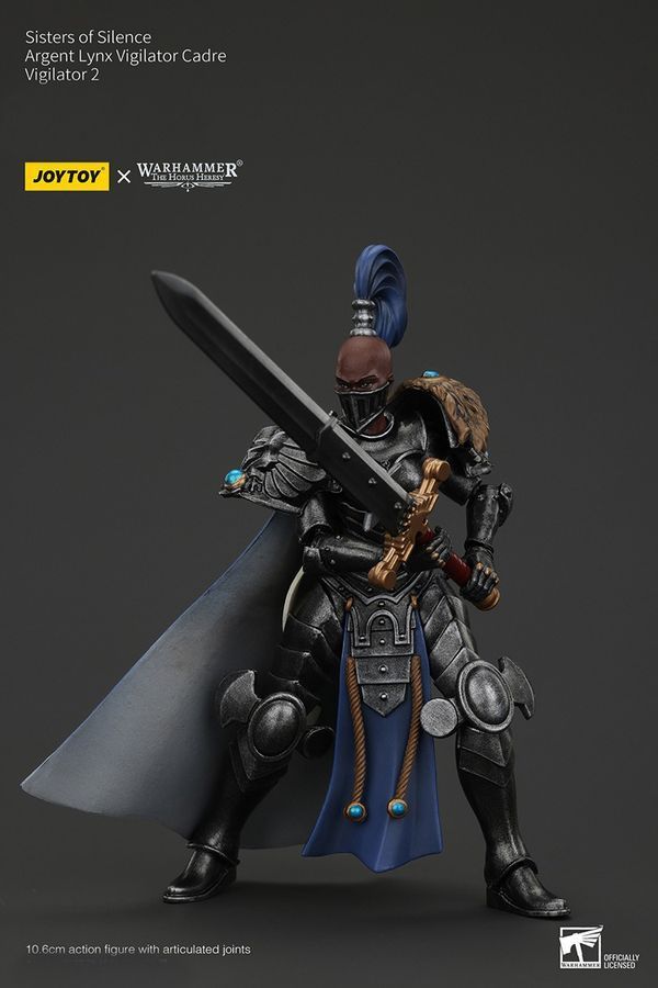 Фигурка из игры Warhammer 40k, Сестры Тишины, Арджент Линкс, Виджилатор, JOYTOY, подвижная, 10,6 см (WHR 0222)