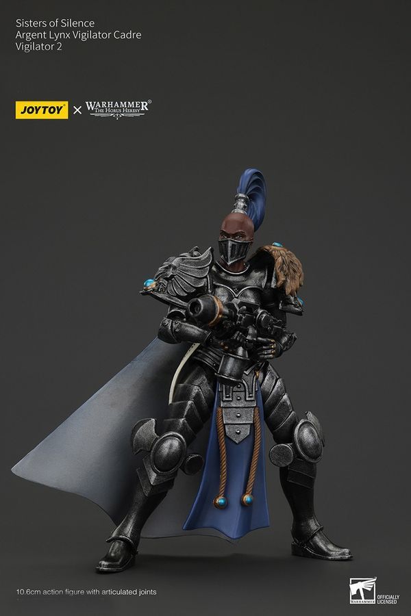 Фигурка из игры Warhammer 40k, Сестры Тишины, Арджент Линкс, Виджилатор, JOYTOY, подвижная, 10,6 см (WHR 0222)