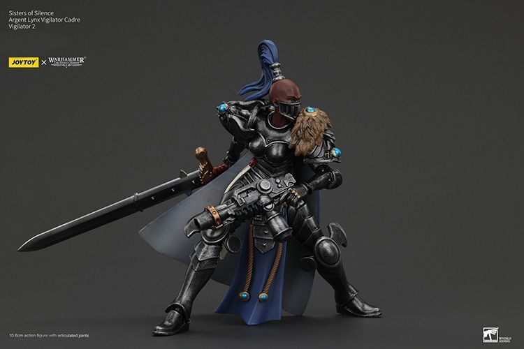 Фигурка из игры Warhammer 40k, Сестры Тишины, Арджент Линкс, Виджилатор, JOYTOY, подвижная, 10,6 см (WHR 0222)
