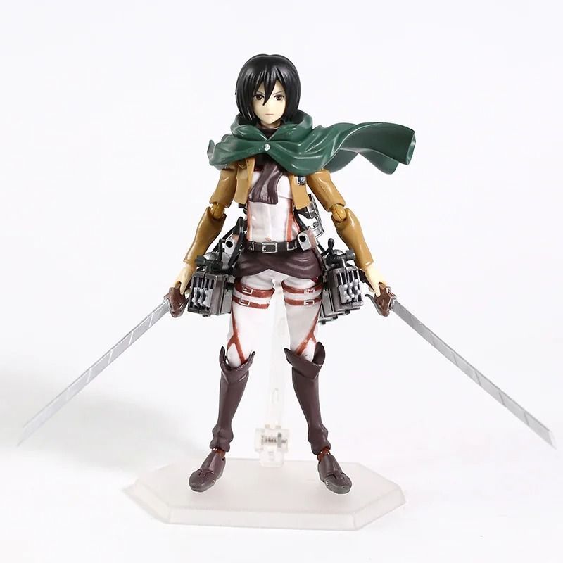 Аниме фигурка Атака титанов Attack on Titan Mikasa Ackerman, Микаса Аккерман, фигма 203, 15 см (AT 0002)