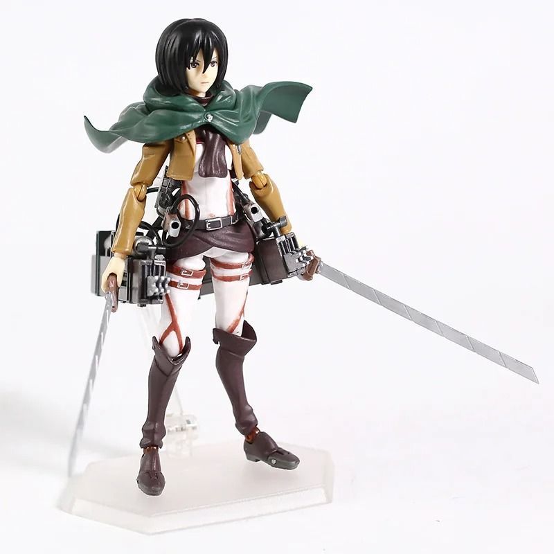 Аниме фигурка Атака титанов Attack on Titan Mikasa Ackerman, Микаса Аккерман, фигма 203, 15 см (AT 0002)
