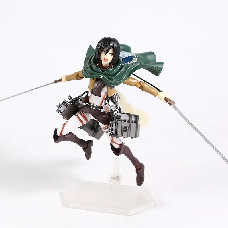 Аниме фигурка Атака титанов Attack on Titan Mikasa Ackerman, Микаса Аккерман, фигма 203, 15 см (AT 0002)