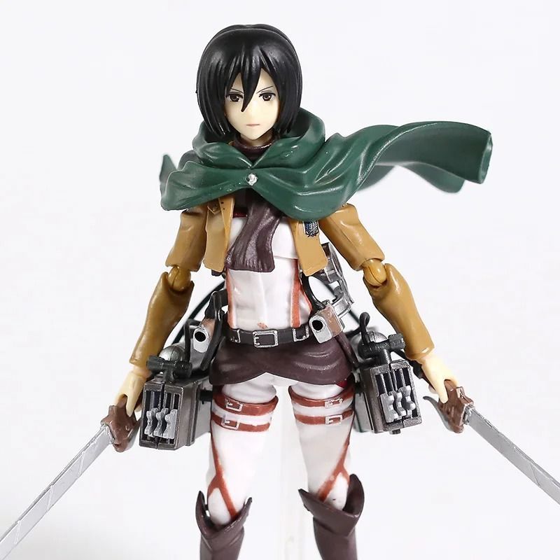 Аниме фигурка Атака титанов Attack on Titan Mikasa Ackerman, Микаса Аккерман, фигма 203, 15 см (AT 0002)