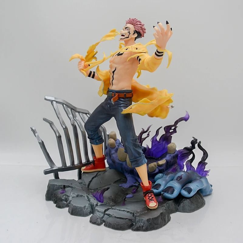 Аниме фигурка Магическая Битва Jujutsu Kaisen Сукуна Рёмен Ryomen Sukuna, не подвижная, 28 cм (JUK 0024)