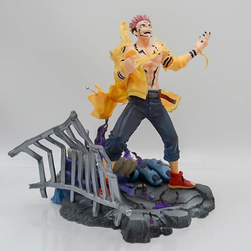 Аниме фигурка Магическая Битва Jujutsu Kaisen Сукуна Рёмен Ryomen Sukuna, не подвижная, 28 cм (JUK 0024)