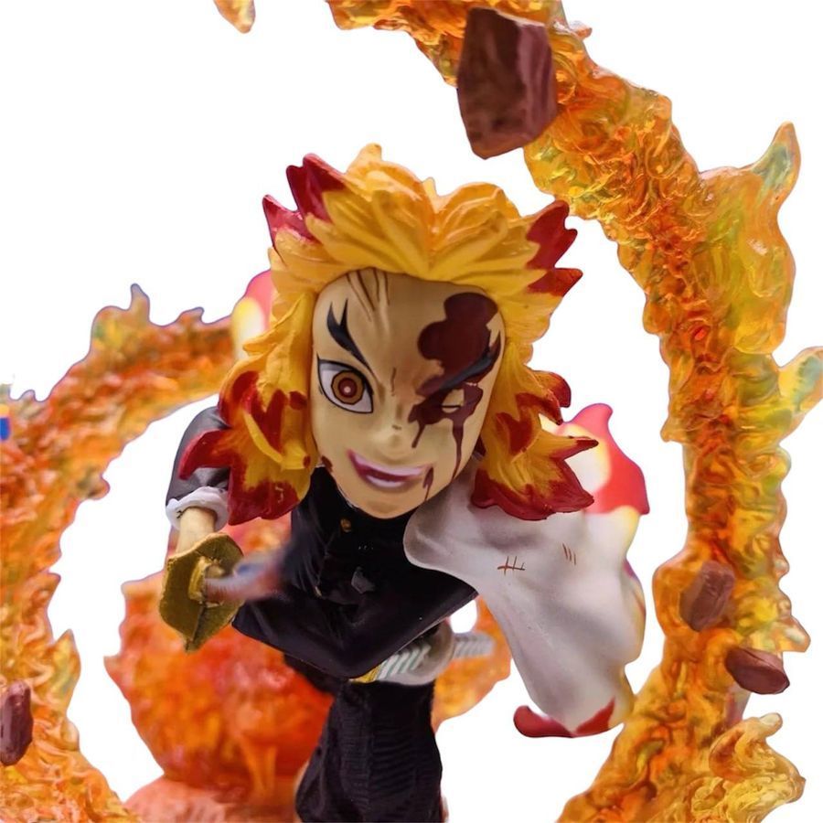 Аніме фігурка Клинок демонів, що розсікає Demon Slayer Rengoku Kyoujurou Ренгоку Кёдзюро, 12 см (BDD 0126)