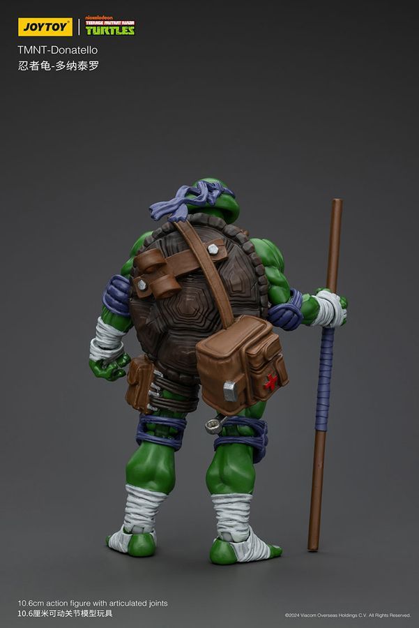 Фігурка Черепашки-Ніндзя TMNT JOYTOY Донателло, рухома, 10,6 см (TMNT 0001)