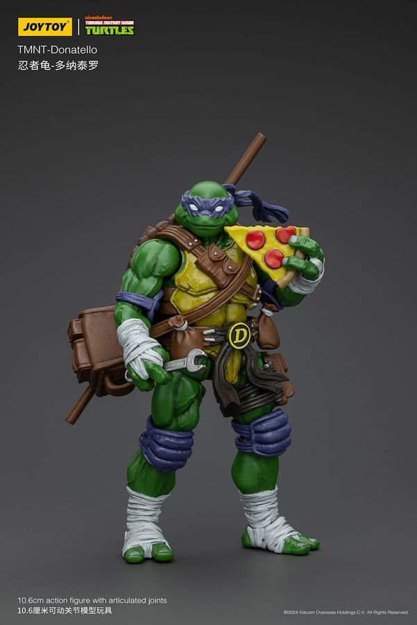 Фігурка Черепашки-Ніндзя TMNT JOYTOY Донателло, рухома, 10,6 см (TMNT 0001)