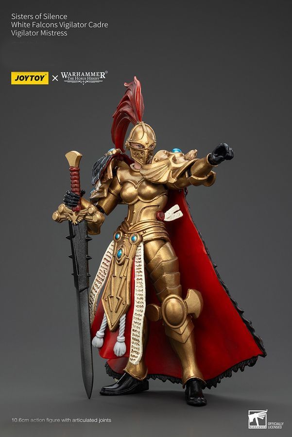 Фігурка з гри Warhammer 40k, Сестри Тиші, Білі Соколи, Пані-спостерігачка, JOYTOY, рухома, 10,6 см (WHR 0223)
