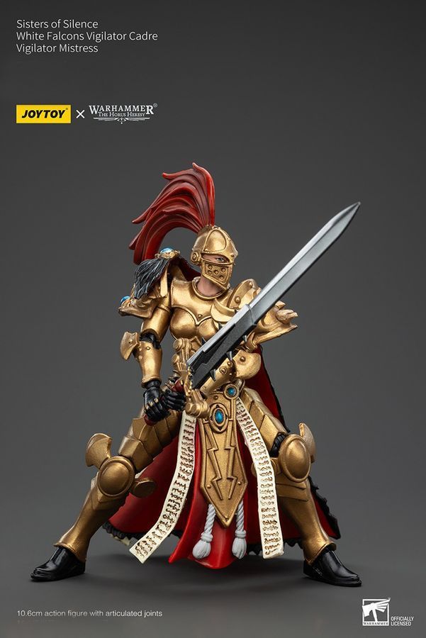 Фігурка з гри Warhammer 40k, Сестри Тиші, Білі Соколи, Пані-спостерігачка, JOYTOY, рухома, 10,6 см (WHR 0223)