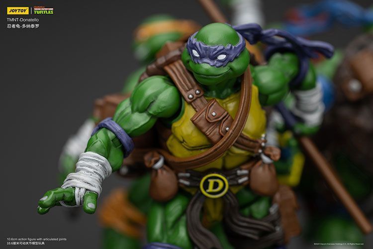 Фігурка Черепашки-Ніндзя TMNT JOYTOY Донателло, рухома, 10,6 см (TMNT 0001)