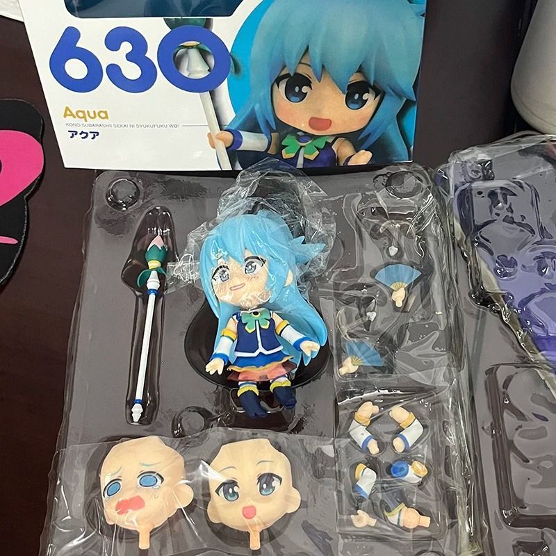 Аніме фігурка нендороїд KonoSuba Богиня благословляє цей прекрасний світ Aqua Аква 630, рухлива, 11 см (KOSU 0005)