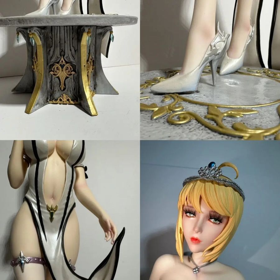 Аниме фигурка Fate Stay Night Altria Pendragon Артурия Пендрагон в платье, 50 см (FSN 0014)