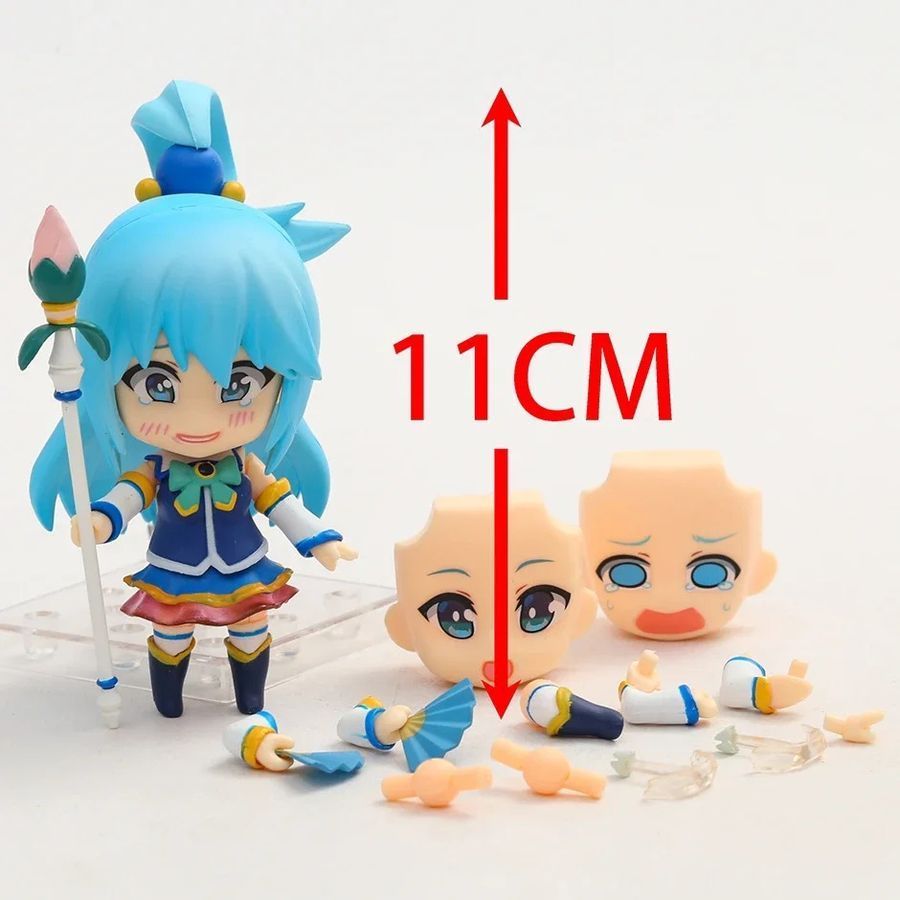 Аніме фігурка нендороїд KonoSuba Богиня благословляє цей прекрасний світ Aqua Аква 630, рухлива, 11 см (KOSU 0005)
