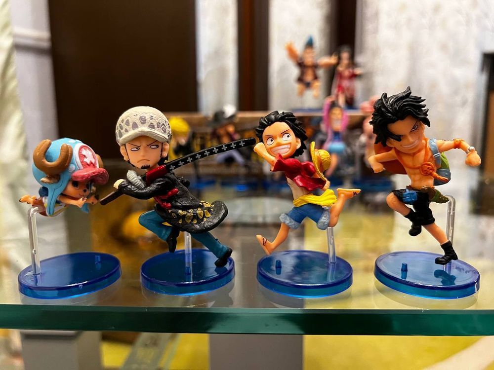 Аніме фігурки Ван Піс, One Piece команда солом'яного капелюха та союзники, 8 см (OP 0037)