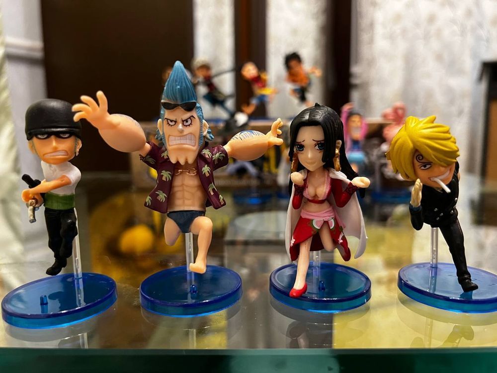 Аніме фігурки Ван Піс, One Piece команда солом'яного капелюха та союзники, 8 см (OP 0037)
