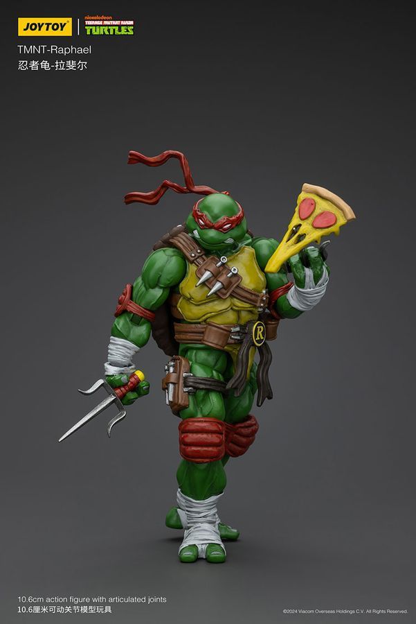 Фігурка Черепашки-Ніндзя TMNT JOYTOY Рафаель, рухома, 10,6 см (TMNT 0002)