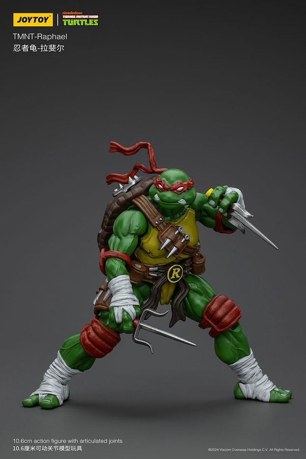Фігурка Черепашки-Ніндзя TMNT JOYTOY Рафаель, рухома, 10,6 см (TMNT 0002)