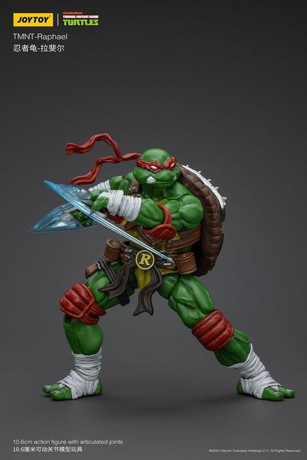 Фігурка Черепашки-Ніндзя TMNT JOYTOY Рафаель, рухома, 10,6 см (TMNT 0002)