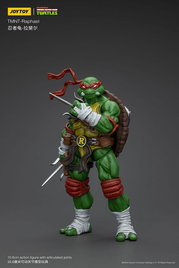 Фігурка Черепашки-Ніндзя TMNT JOYTOY Рафаель, рухома, 10,6 см (TMNT 0002)