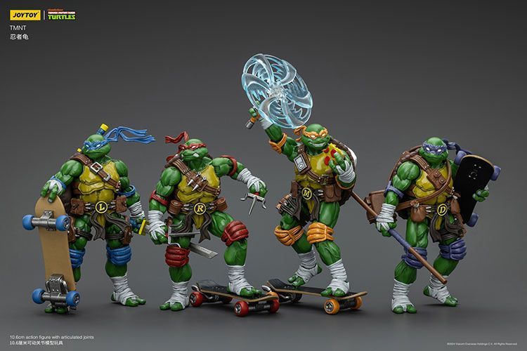 Фігурка Черепашки-Ніндзя TMNT JOYTOY Рафаель, рухома, 10,6 см (TMNT 0002)