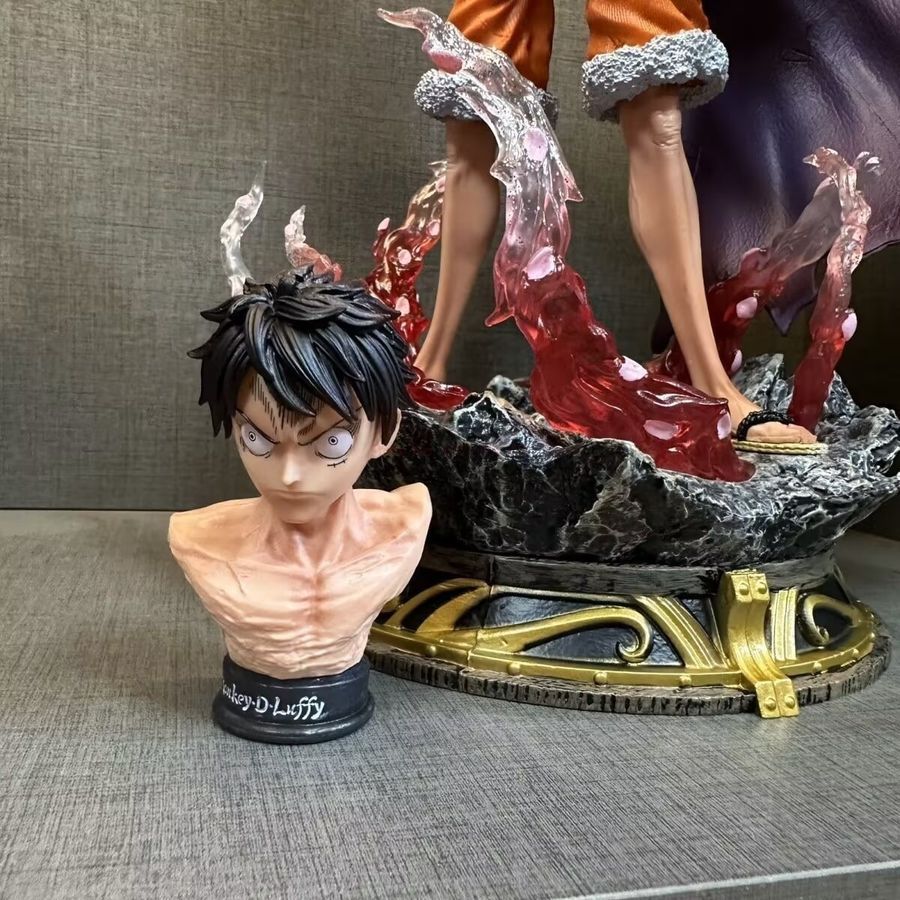 Аніме фігурка One Piece Ван Піс Luffy Мугівара Луффі з підсвічуванням, 36 см (OP 0064)