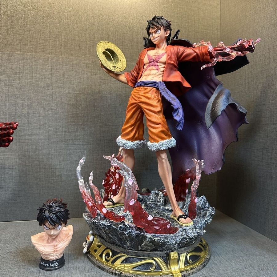 Аніме фігурка One Piece Ван Піс Luffy Мугівара Луффі з підсвічуванням, 36 см (OP 0064)