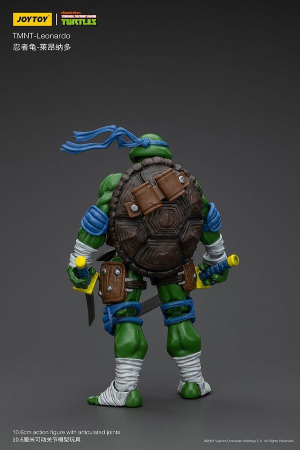 Фігурка Черепашки-Ніндзя TMNT JOYTOY Леонардо, рухома, 10,6 см (TMNT 0003)