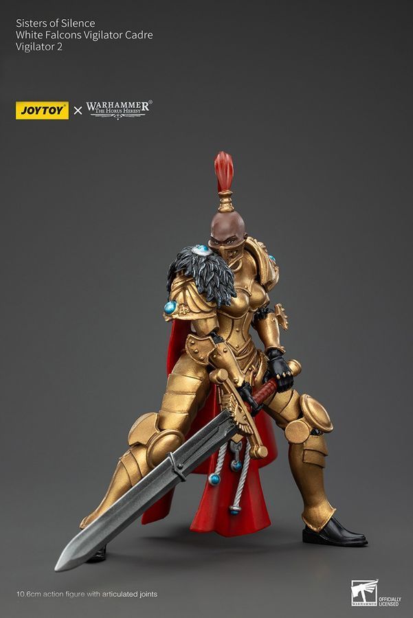 Фігурка з гри Warhammer 40k, Сестри Тиші, Білі Соколи, Віджилатор, JOYTOY, рухома, 10,6 см (WHR 0225)