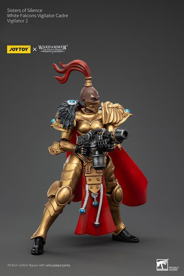 Фігурка з гри Warhammer 40k, Сестри Тиші, Білі Соколи, Віджилатор, JOYTOY, рухома, 10,6 см (WHR 0225)
