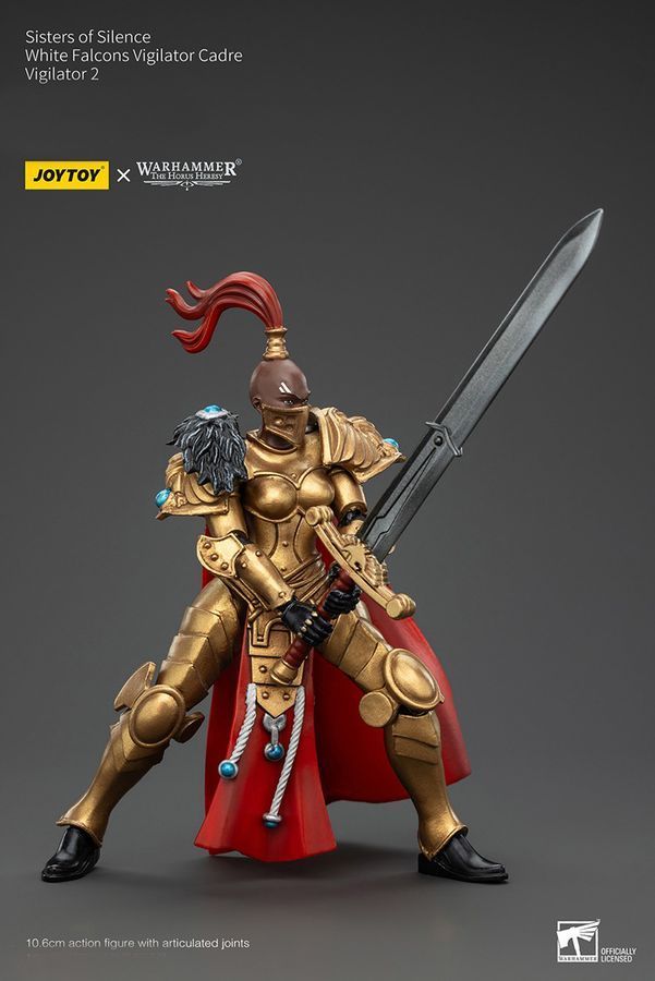 Фігурка з гри Warhammer 40k, Сестри Тиші, Білі Соколи, Віджилатор, JOYTOY, рухома, 10,6 см (WHR 0225)