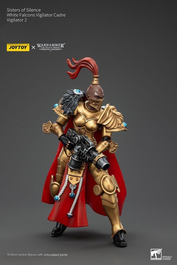 Фігурка з гри Warhammer 40k, Сестри Тиші, Білі Соколи, Віджилатор, JOYTOY, рухома, 10,6 см (WHR 0225)