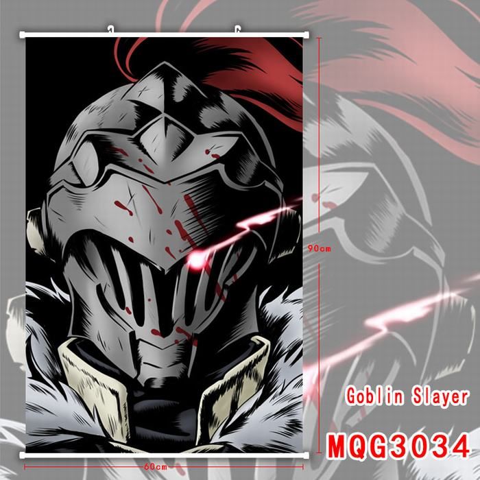 Гобелен аниме Убийца гоблинов Goblin Slayer, Оркболг Брадорез, 60х90 см (GABGD 0001)