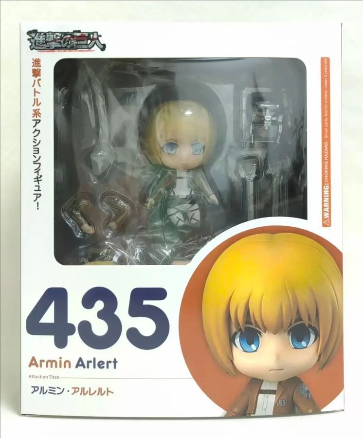Аниме фигурка нендороид Атака титанов Attack on Titan 435 Armin Arlert, Армин Арлерт, подвижная, 10 см (AT 0033)
