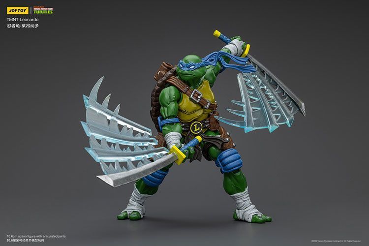 Фігурка Черепашки-Ніндзя TMNT JOYTOY Леонардо, рухома, 10,6 см (TMNT 0003)