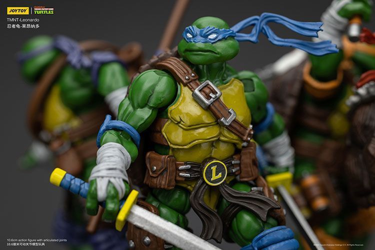 Фігурка Черепашки-Ніндзя TMNT JOYTOY Леонардо, рухома, 10,6 см (TMNT 0003)