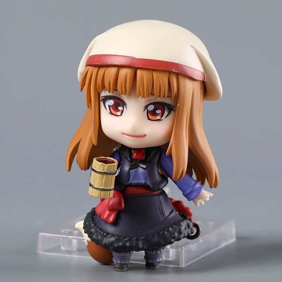 Аніме фігурка нендороїд Spice and Wolf, Вовчиця та прянощі Holo, Холо, 9 см (SW 0008)