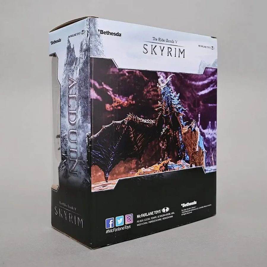 Фигурка из игры Elder Scrolls V Skyrim Alduin дракон Алдуин, подвижный, 25 см (TES 0001)