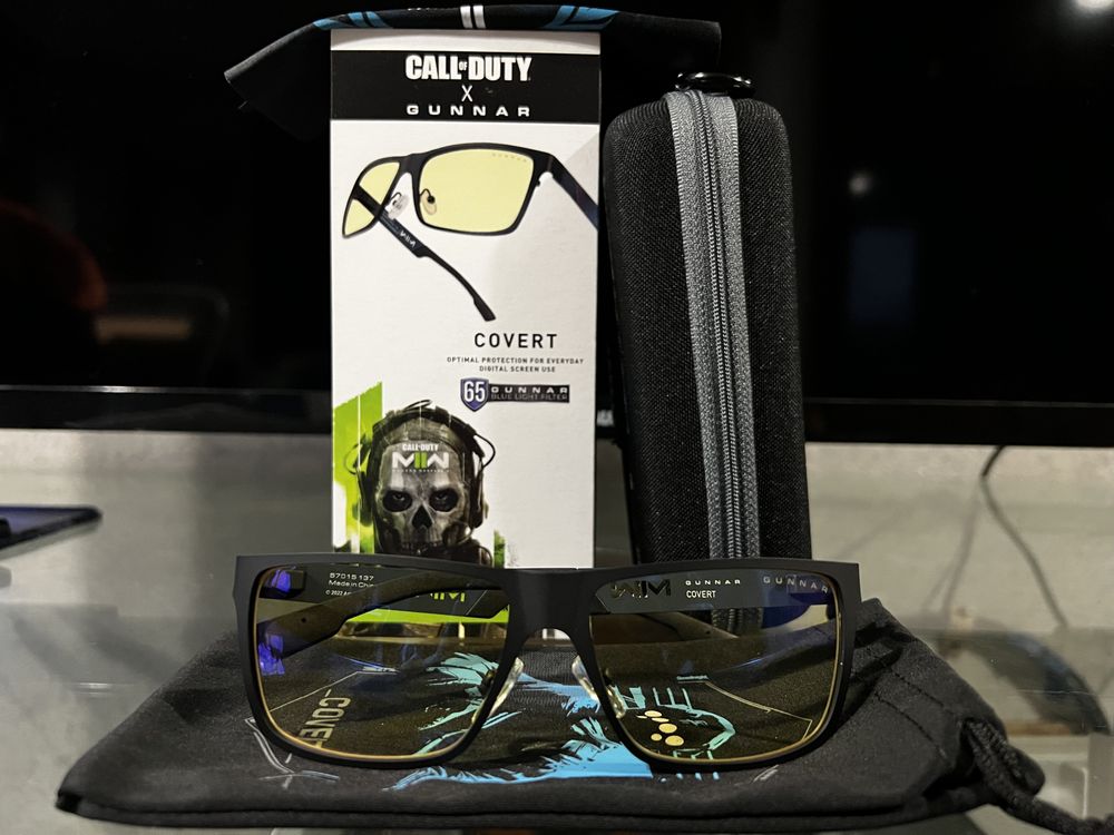 Комп'ютерні окуляри для геймерів Gunnar, Call of Duty Covert, Black/Blue, Amber, White (COV-MW201)