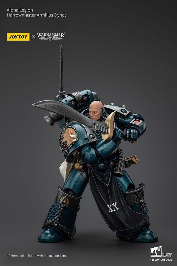 Фігурка з гри Warhammer 40k, Легіон Альфа Харроумастер Арміллус Дінат, JOYTOY, рухома, 12,6 см (WHR 0208)