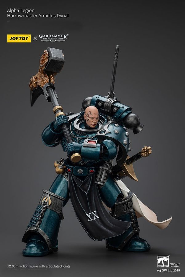 Фігурка з гри Warhammer 40k, Легіон Альфа Харроумастер Арміллус Дінат, JOYTOY, рухома, 12,6 см (WHR 0208)