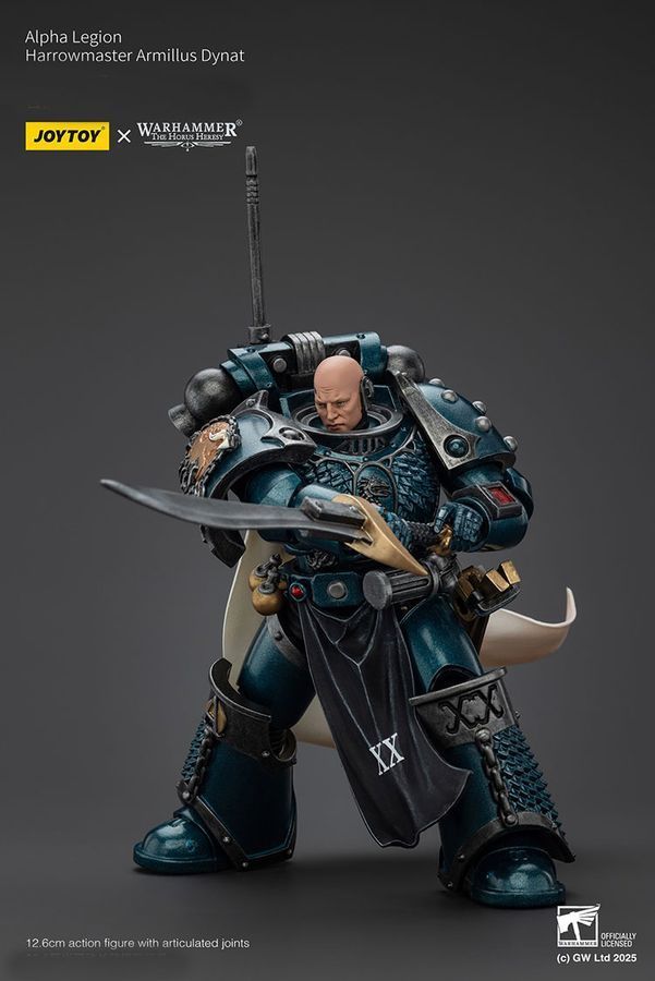 Фігурка з гри Warhammer 40k, Легіон Альфа Харроумастер Арміллус Дінат, JOYTOY, рухома, 12,6 см (WHR 0208)