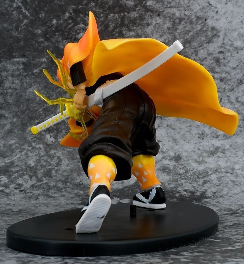 Аніме фігурка Клинок, який знищує демонів, Demon Slayer Zenitsu, Зеніцу, 14 см (BDD 0026)