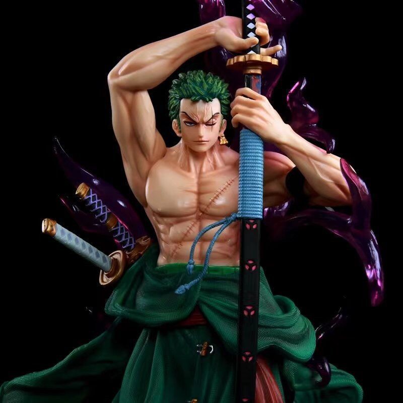 Аниме фигурка Ван Пис, One Piese, Roronoa Zoro, Ророноа Зоро, с подсветкой, 44 cм (OP 0100)