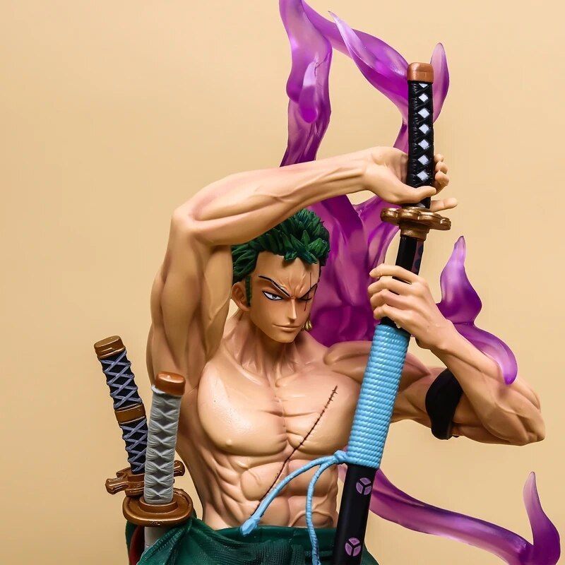 Аниме фигурка Ван Пис, One Piese, Roronoa Zoro, Ророноа Зоро, с подсветкой, 44 cм (OP 0100)