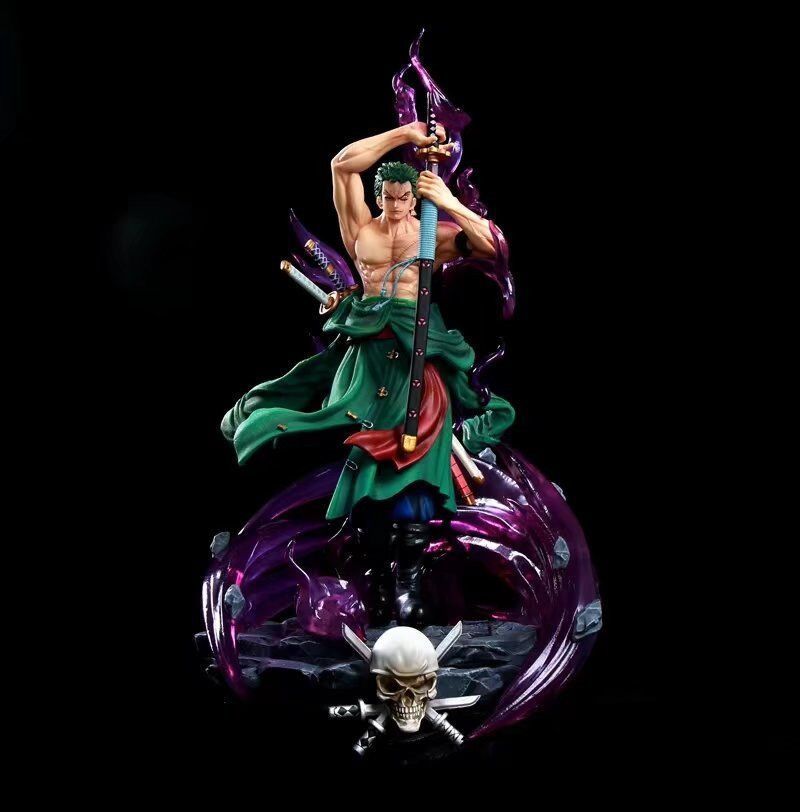 Аниме фигурка Ван Пис, One Piese, Roronoa Zoro, Ророноа Зоро, с подсветкой, 44 cм (OP 0100)