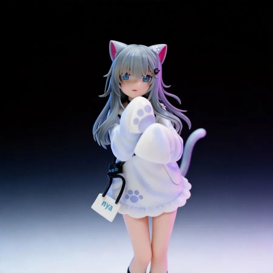 Аниме фигурка с кошачьими ушками Nachoneko, без коробки, 21 см (NEKO 0034BK)