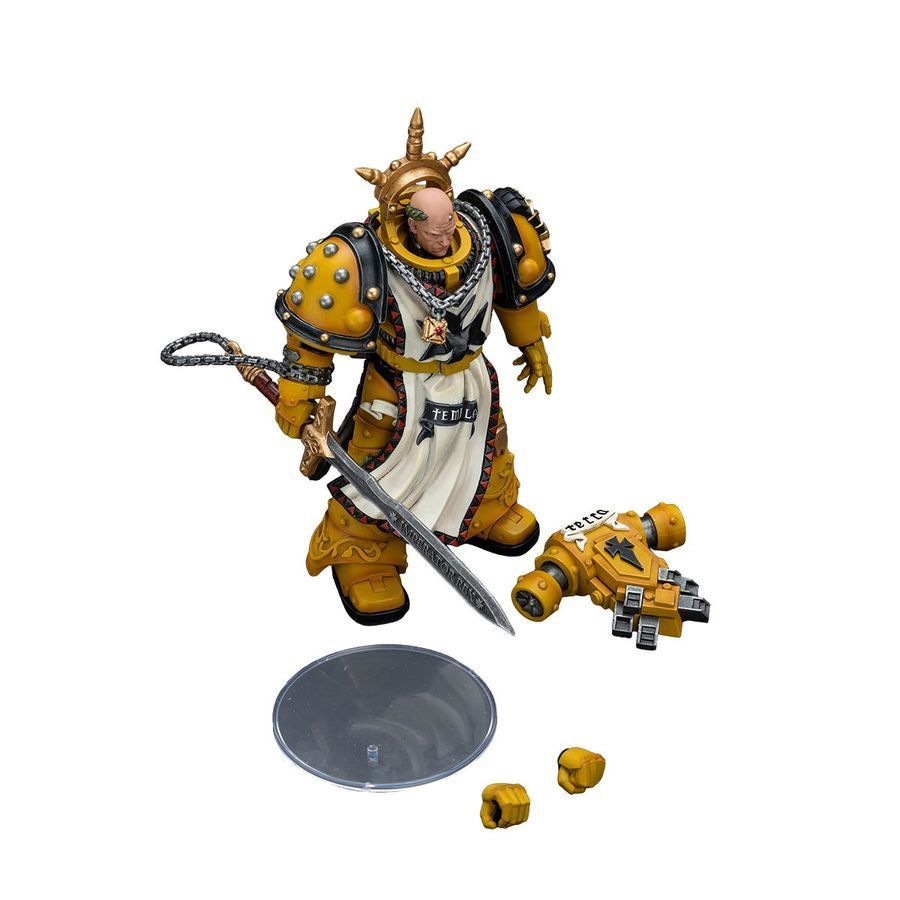 Фигурка из игры Warhammer 40k, Имперские Кулаки Сигизмунд, Первый капитан Имперских Кулаков, JOYTOY, подвижная, 12,5 см (WHR 0142)