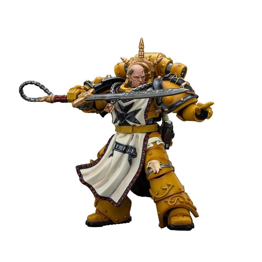 Фигурка из игры Warhammer 40k, Имперские Кулаки Сигизмунд, Первый капитан Имперских Кулаков, JOYTOY, подвижная, 12,5 см (WHR 0142)
